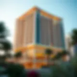 Stunning exterior view of the Desert Sun Tower showcasing its architectural brilliance
