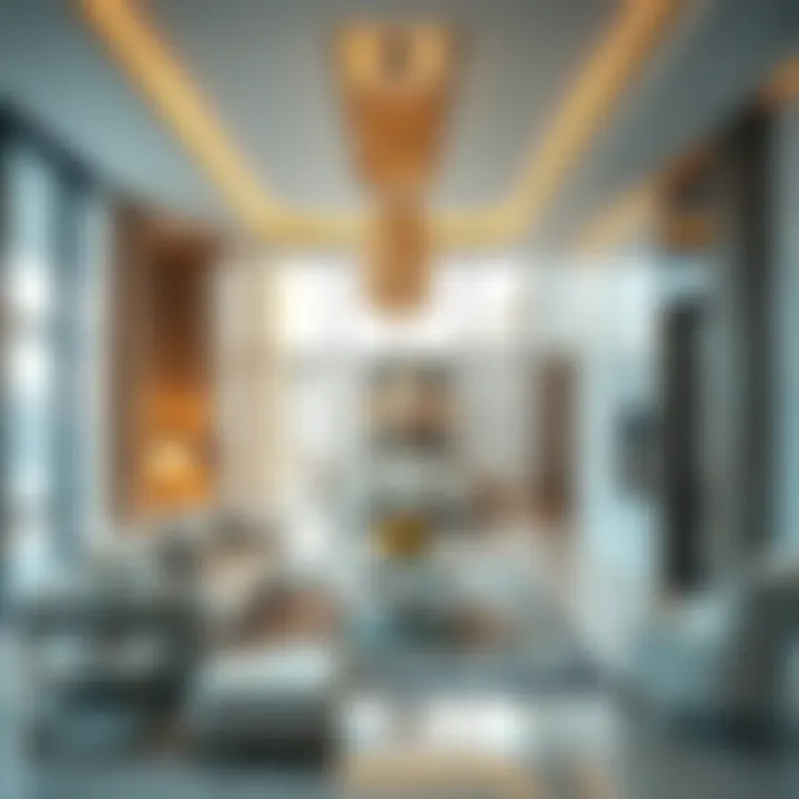 Luxurious Interior of Desert Sun Tower Luxurious living space inside the Desert Sun Tower highlighting modern design and elegance