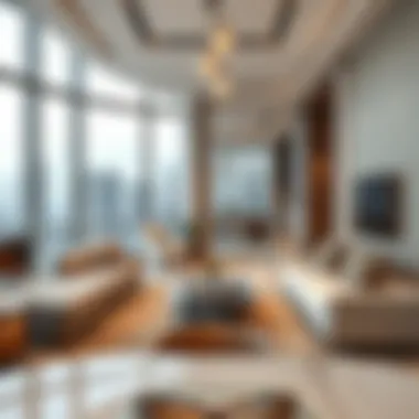 Elegant Interior of a Luxury Apartment Luxurious apartment interiors showcasing modern design