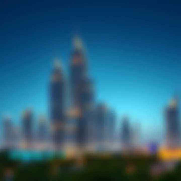 Stunning skyline of Dubai featuring luxurious high-rise buildings