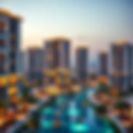 Skyline view of Dubai South Residence showcasing luxury architecture