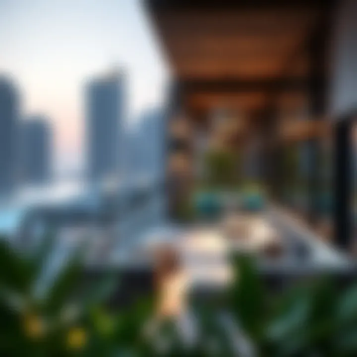 Modern amenities in Dubai Wharf