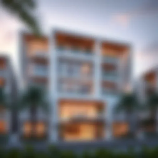 Elegant facade of Eleganz by Danube showcasing modern architecture