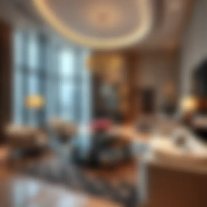 Luxurious interior design featuring high-end finishes