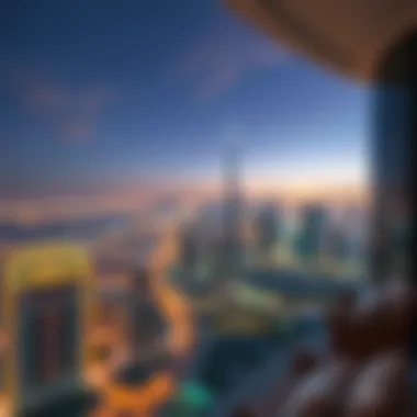 Breathtaking Skyline Views Stunning view of Dubai skyline from a luxury apartment