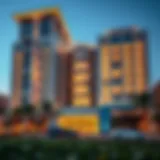 Stunning facade of an upscale building in Al Barsha