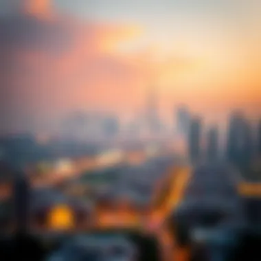 Breathtaking Dubai Skyline from Al Diyafah Stunning skyline views of Dubai from Al Diyafah