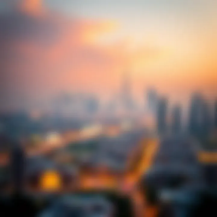 Breathtaking Dubai Skyline from Al Diyafah Stunning skyline views of Dubai from Al Diyafah