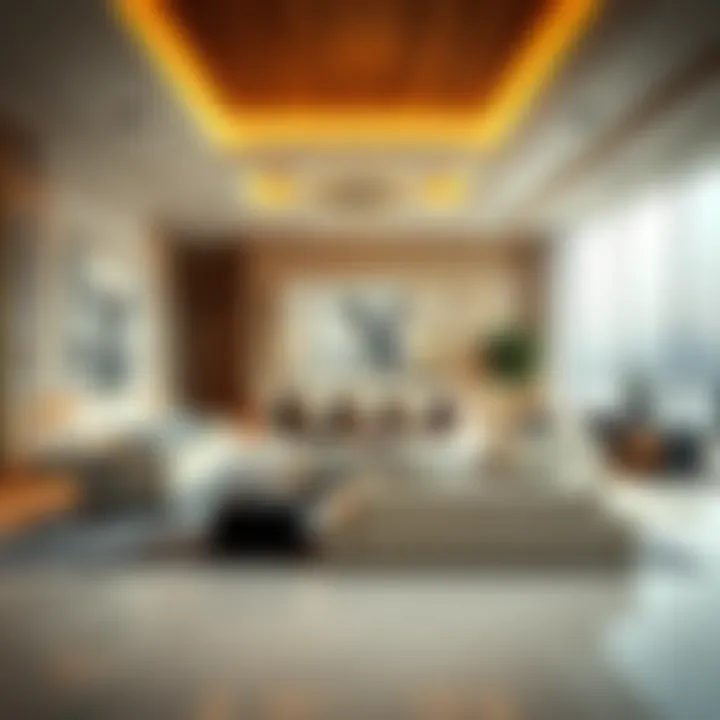 Sophisticated living room interior in Al Fahad Plaza