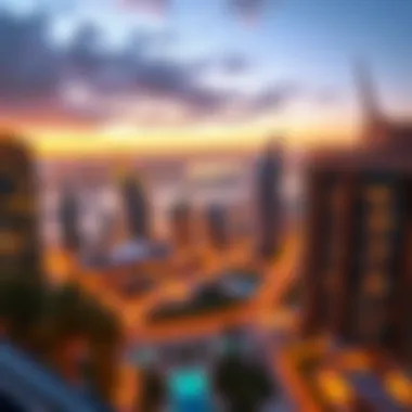 Breathtaking Views from Al Fahad Plaza Panoramic view of Dubai from Al Fahad Plaza