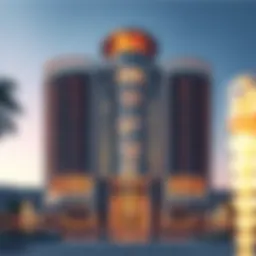 Stunning architectural view of Al Habbai Building highlighting its unique design