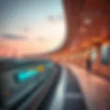 Architectural marvel of Al Jaddaf Metro Station