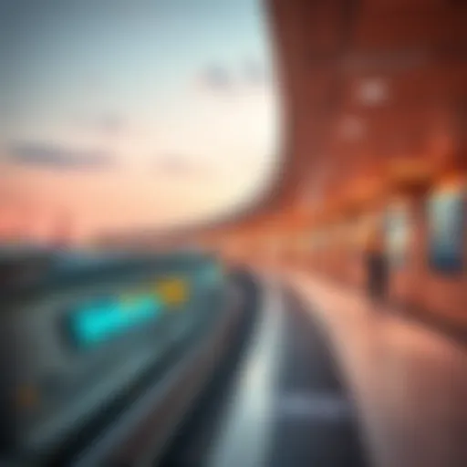 Architectural marvel of Al Jaddaf Metro Station