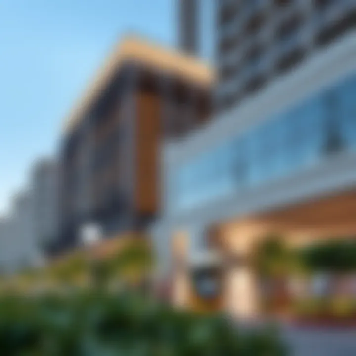 Amenities surrounding Al Jaddaf Metro Station