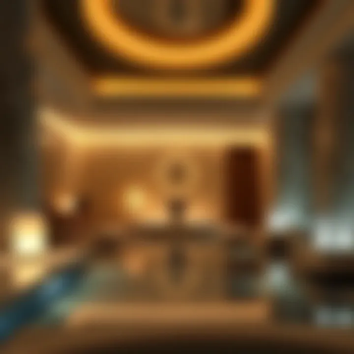 Serene spa ambiance with calming decor