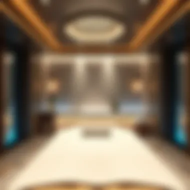 Luxurious treatment room designed for relaxation