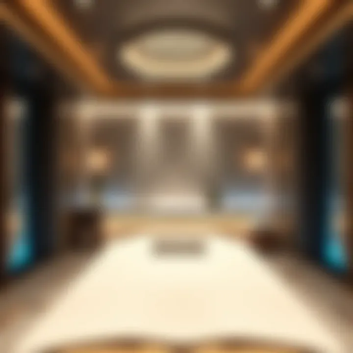 Luxurious treatment room designed for relaxation