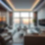 Luxurious living room in Al Quoz apartment
