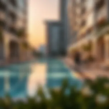 Amenities such as pool and gym