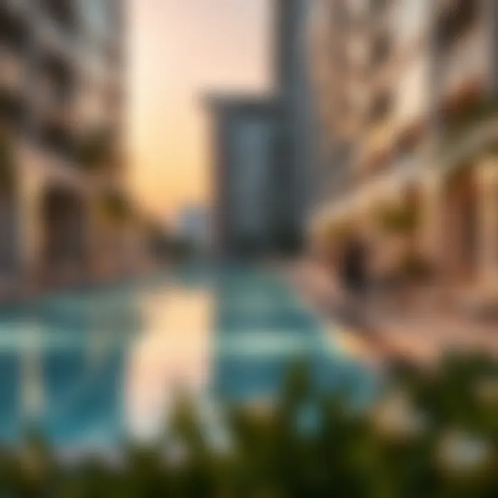 Amenities such as pool and gym