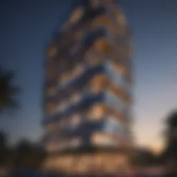 Stunning facade of Al Roda Tower highlighting architectural excellence