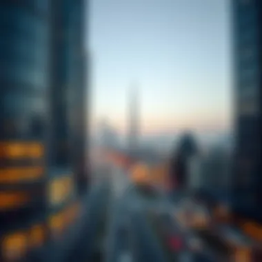 Stunning Skyline View of Al Saada Street Stunning skyline view showcasing Al Saada Street