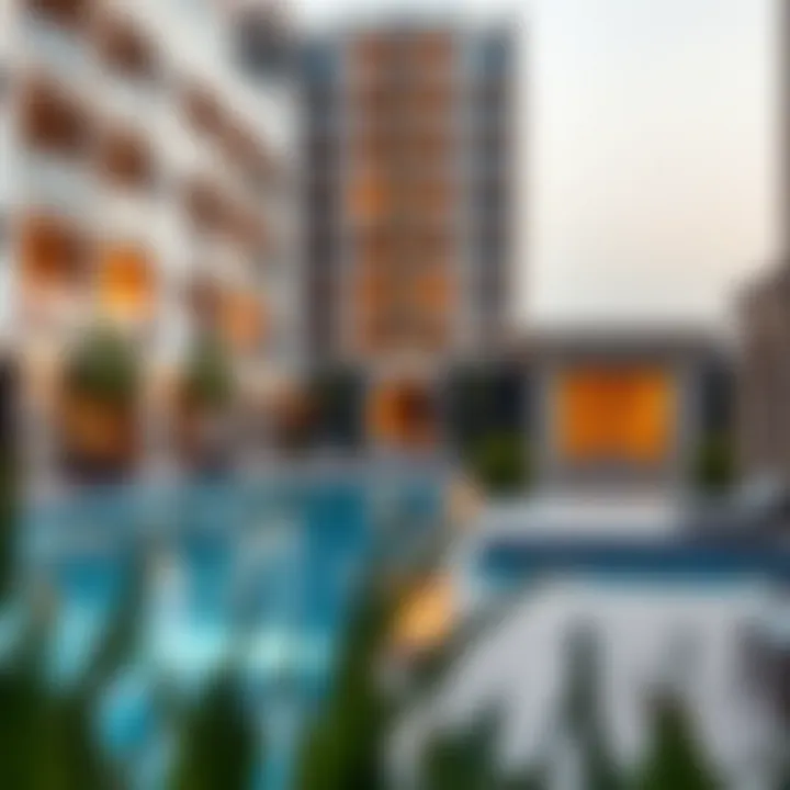 Exclusive Amenities at Al Telal 5 Elegant community amenities including pool and lounge areas