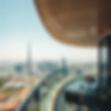 Breathtaking Views from Al Telal 5 Panoramic view of Dubai skyline from Al Telal 5 balcony