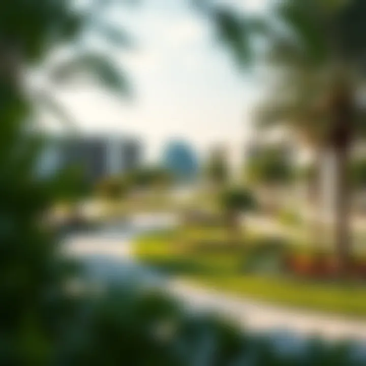 Scenic view of Al Warqa's green spaces and amenities