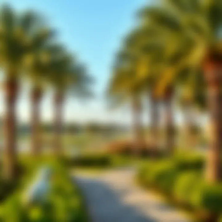 Serenity and Greenery in Al Wasl Scenic view of Al Wasl's landscaped parks and leisure areas