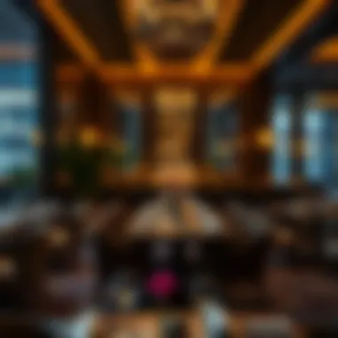 Intimacy and Luxury in Dining Experience Intimate dining setting at Annabelle with luxurious ambiance