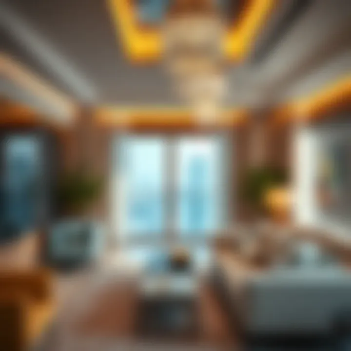 Luxurious interior of a living space in Ansam Building