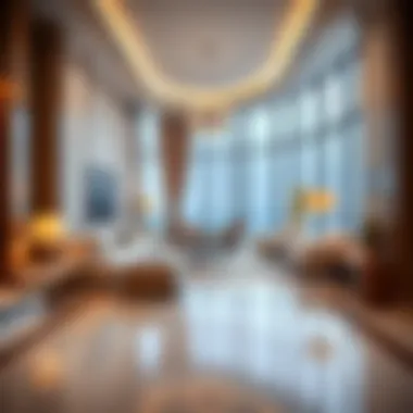 Luxurious interior of a residence in Armada Tower