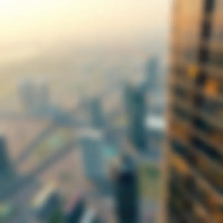 Panoramic view from the top of Armada Tower