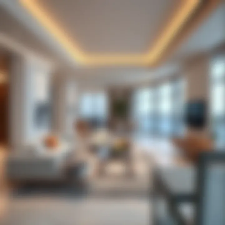 Luxurious interior of a living space at Avani Palm View with contemporary design