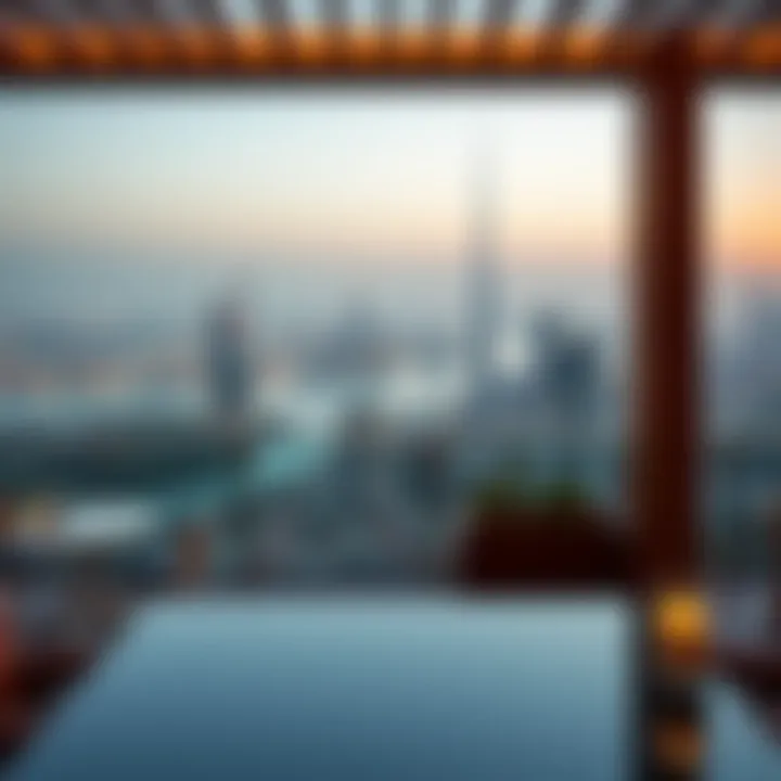 Panoramic view from the terrace of Avani Palm View overlooking the Dubai skyline