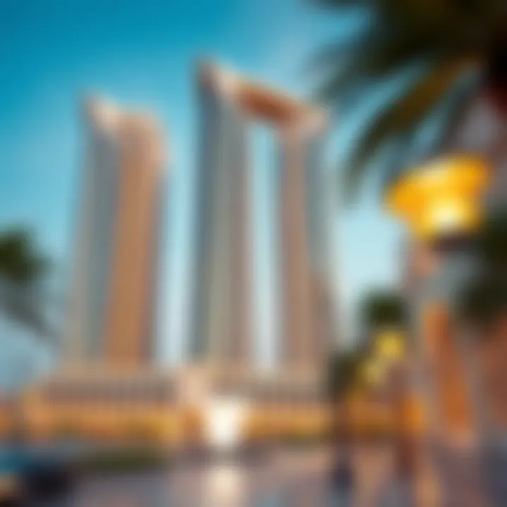 Architectural design highlighting the grandeur of Etihad Towers