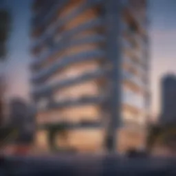 Stunning exterior view of Azizi Montrell showcasing its modern architectural design