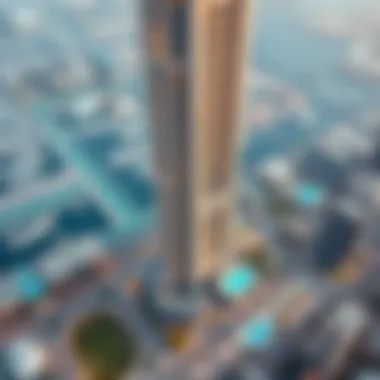 Aerial view of Bahwan Tower and its surrounding amenities