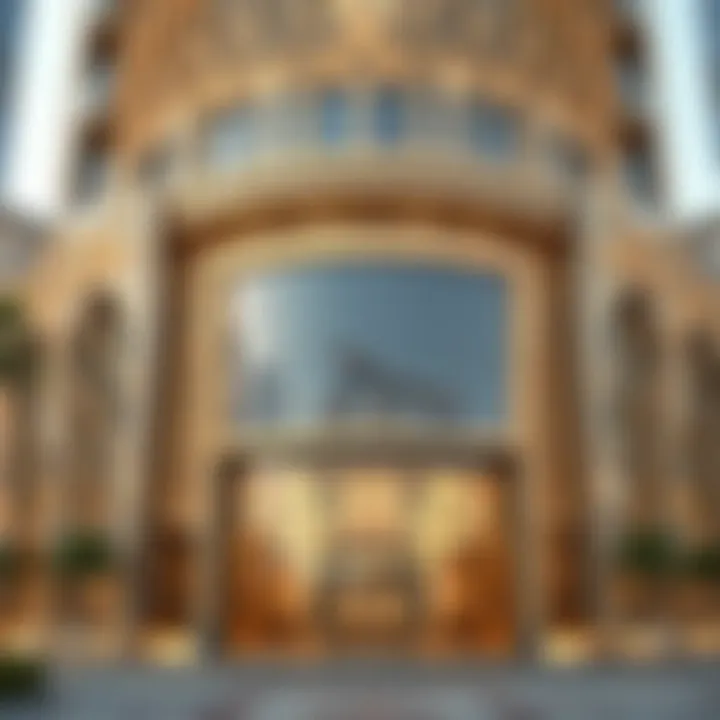 Intricate Design Elements of Bahwan Tower An up-close look at the intricate design elements of Bahwan Tower showcasing its luxurious façade.