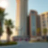 Stunning facade of Burj Al Nahda