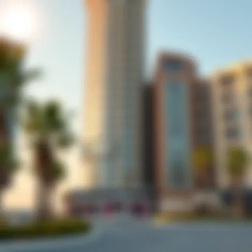 Stunning facade of Burj Al Nahda