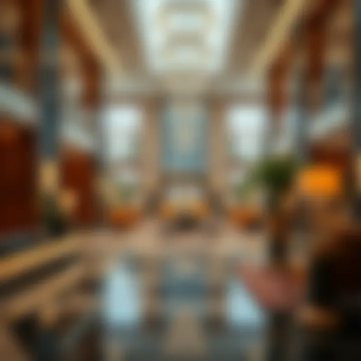 Luxurious lobby area of Burj Residence 3