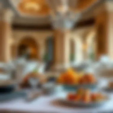 Culinary Delights at Caesar's Palace Exquisite dining setup showcasing gourmet cuisine