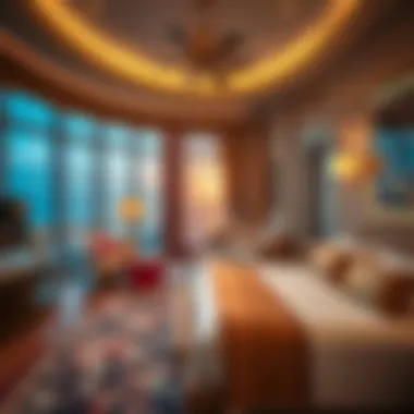 Opulent Accommodations with Stunning Views Luxuriously designed room with ocean views at Caesar's Palace