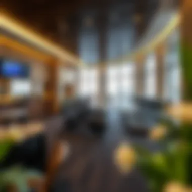 Amenities at D1 Tower Elegant amenities at D1 Tower, featuring a state-of-the-art fitness center and relaxation areas