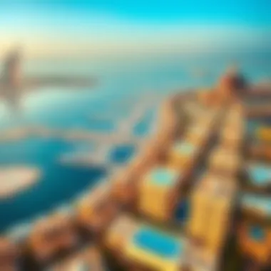 Panoramic view of Dubai Creek Harbour showcasing luxury residences