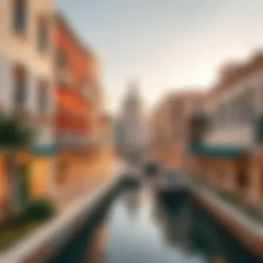 Architectural Marvels of Dubai Venice Canals Architectural details highlighting modern designs and luxury living spaces along the canals