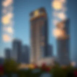 Stunning architectural view of Dubai Wharf Tower Four