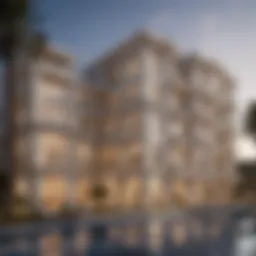 Luxurious exterior of First Central Suites showcasing modern architecture